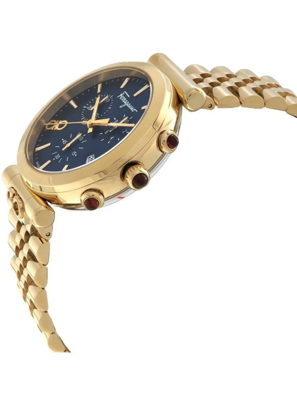 NWT Ferragamo Ora Quartz Blue Dial Watch